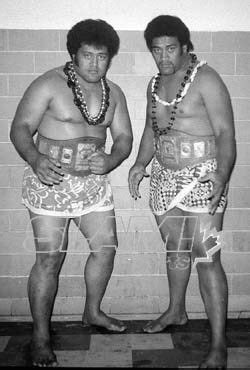 Afa and Sika the Samoans in Stampede Wrestling | World championship ...