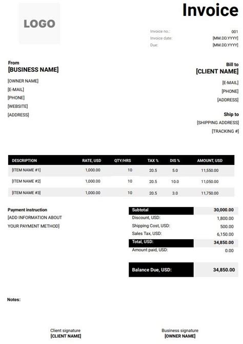 Free Digital Marketing Invoice Templates (Excel, Word, PDF)