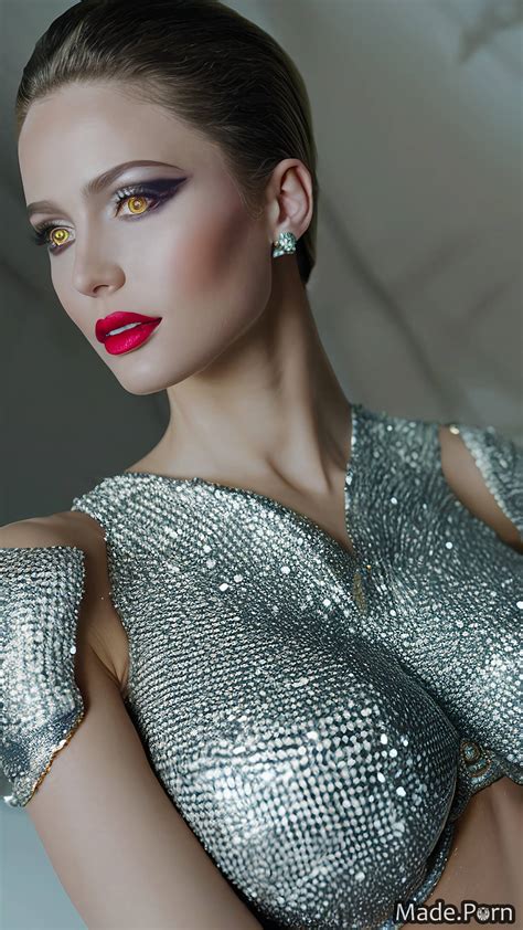 Porn Image Of Close Up Glitter Short Hair Diamond Fantasy Armor 20 Seductive Created By AI