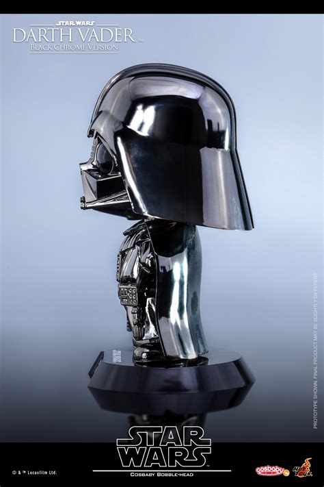 New Darth Vader Black Chrome Version Cosbaby Bobble Head Toy From Hot Toys Revealed