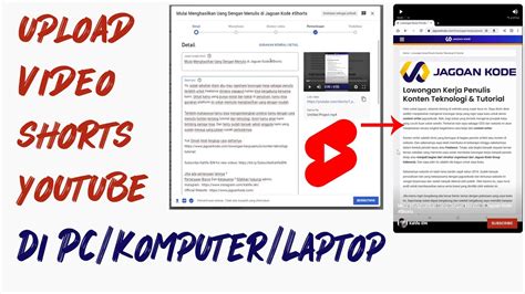 Cara Upload Video Shorts Youtube Di Pckomputerlaptop Youtube