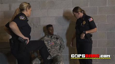 Fake Trooper Gets Subdued By Horny Officers Into Fucking Their Pussies Porn Videos