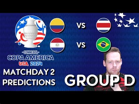 Copa America Matchday Group D Predictions Colombia Vs Costa