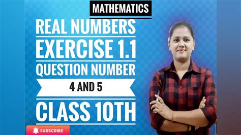 Class 10th Maths Chapter 1 Real Numbers Exercise 1 1 Ncert Youtube