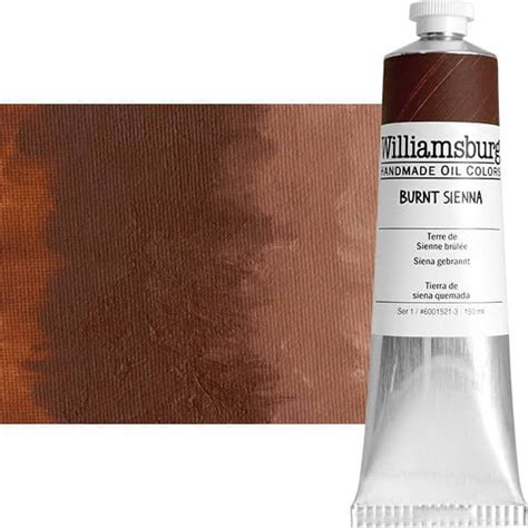 Williamsburg Handmade Oil Paint Burnt Sienna Ml Tube Jerry S