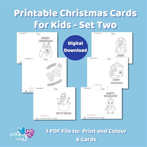 Printable Christmas Cards for Kids