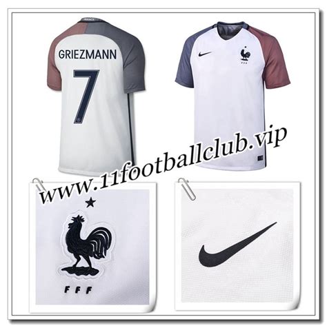 Le Nouveau Maillot De France GRIEZMANN 7 Exterieur Blanc 2016 17