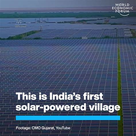 Modhera India S First Fully Solar Powered Village World Economic Forum