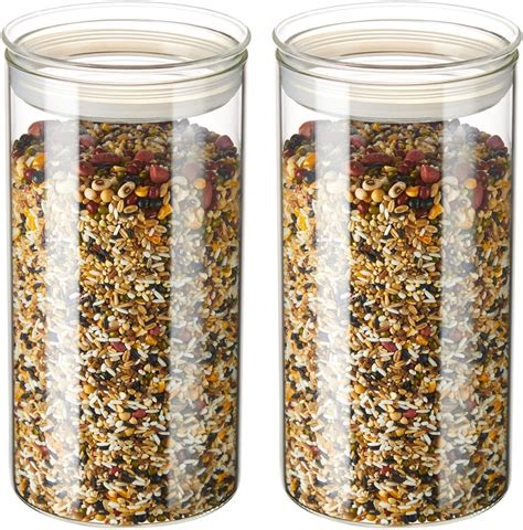 Buy Zens Glass Kitchen Canisters Fl Oz Airtight Storage Jars With