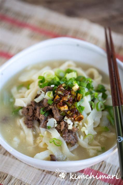 Kalguksu Korean Knife Cut Noodle Soup With Homemade Noodles Kimchimari