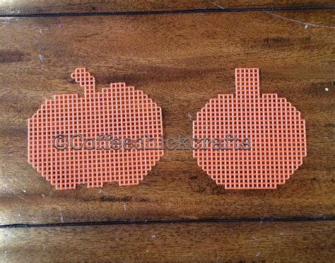 Pumpkin Plastic Canvas Cut Outs Plastic Canvas Pumpkin For Etsy