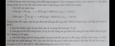 M T B Nh Gas Kh H A L Ng Ch A H N H P Propane Cjhs V Butane