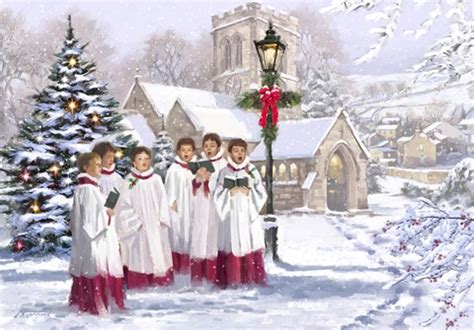 Christmas Choir 2 Fine Art Print by The Macneil Studio at ...