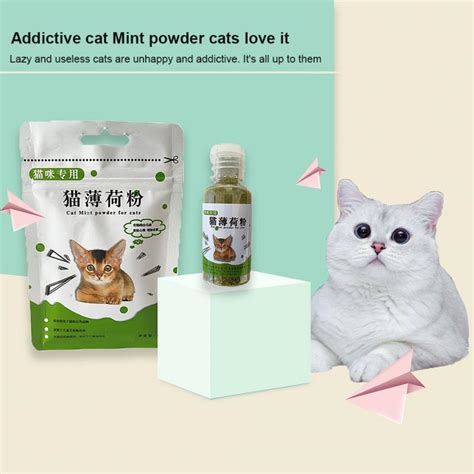 Cat Toys Catnip Organic Natural Cat Mint Grass Menthol Funny For Kitten