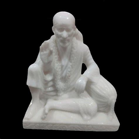 White Marble Dwarkamai Sai Baba Statue At Rs 18000 Marble Sai Baba