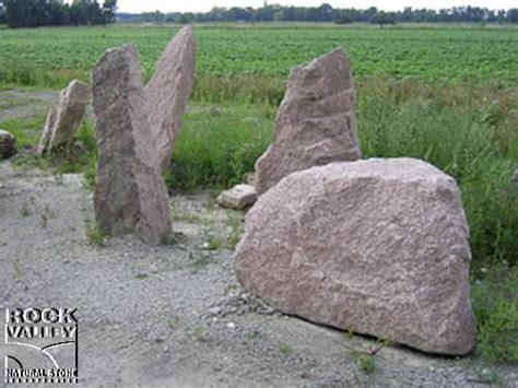 Natural Stone Boulders Belmont Rose Granite