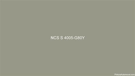 S 4005 G80Y Cor NCS S 4005 G80Y PinturaAutomovel