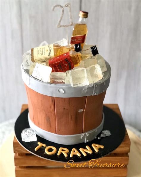 Whisky Wine Bottle Fondant Cake Food Drinks Homemade Bakes On Carousell