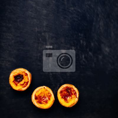 Pasteis De Nata Tarte De Ovo Portugu S T Pico Sobre Backgrou Fotomural