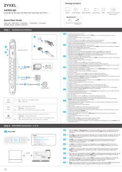 Zyxel Ax B Quick Start Guide User Manual Manualzz