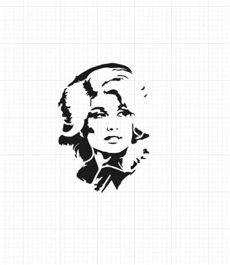 Dolly Parton Stencil SVG dolly Parton Silhouette dolly | Etsy UK