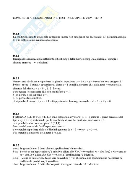 Temi D Esame Appunti Di Analisi Matematica