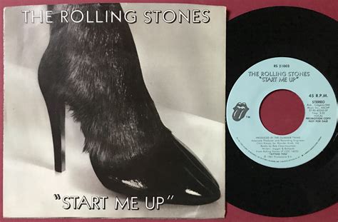 Nostalgipalatset ROLLING STONES Start Me Up USA PROMO 45 PS 1981