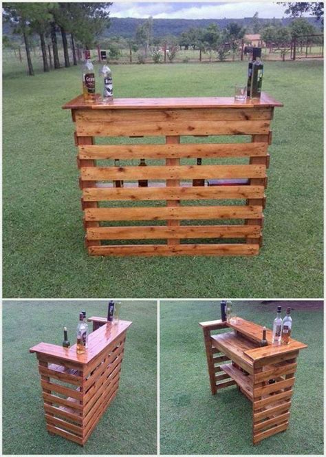 Rustic Pallet Bar For Your Man Cave