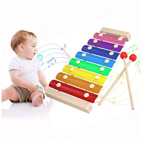 Seenda Xylophone for Kids,Wooden Xylophone Glockenspiel Toy Xylophone ...