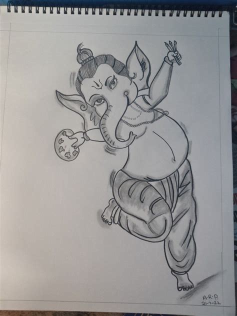 Ganesha Pencil Drawings Art Art Background Kunst Ganesh