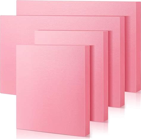 Hanaive 4 Pcs Pink Insulation Foam Thick Insulating Xps Foam Board Rectangles Foam