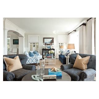 Traditional Beach Ocean Boulevard Coastal Living Room Los