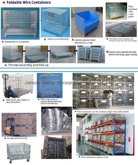 China Stackable Foldable Steel Welded Heavy Duty Wire Mesh Pallet