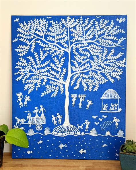 Tree Of Life Warli Painting Welcome To Dipal S Blog