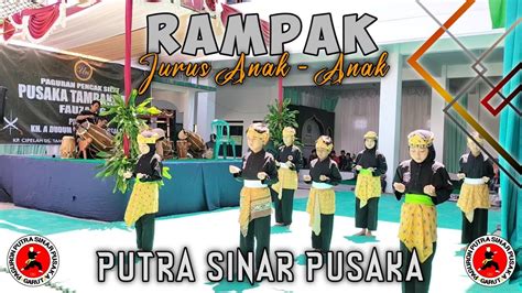 Pencak Silat Garut Rampak Jurus Silat Anak Anak Putra Sinar