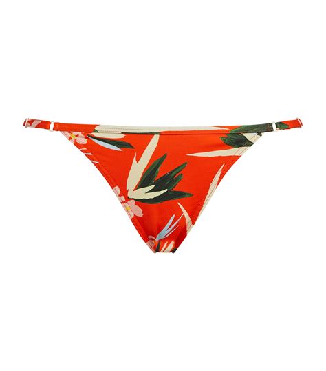 Solid Striped Orange Lulu Floral Bikini Bottoms Harrods Uk