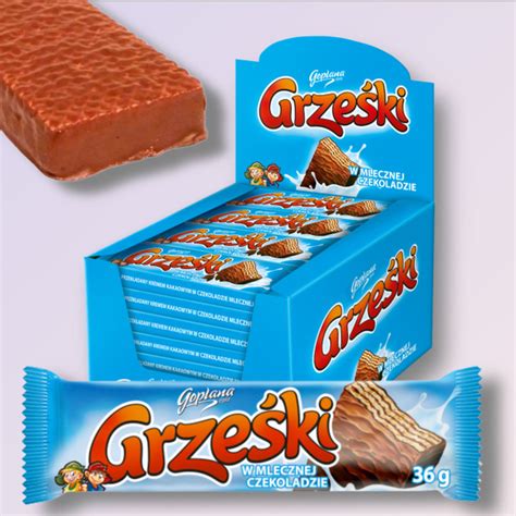 Вафли Goplana Grzeski, cо вкусом какао, в молочном шоколаде, 36 шт по ...