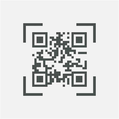 vector illustration of qr code icon on grey background 34640289 Vector ...