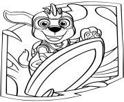 Coloriage Super Patrouille Mighty Pups Rubens JeColorie