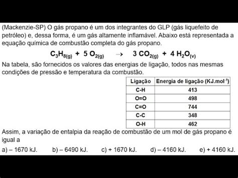 EXERCÍCIOS DE ENERGIA DE LIGAÇÃO-EXERCÍCIO 01-Professor Adilson-Química ...