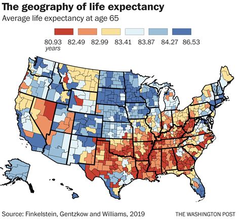 Life Expectancy By Zip Code Map