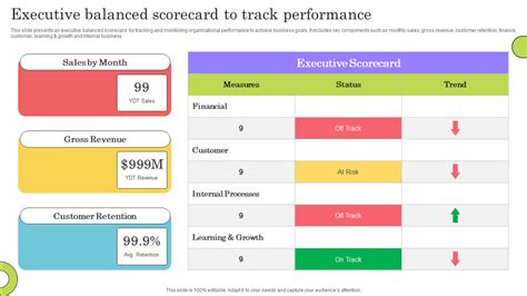 Top 7 Executive Scorecard Templates With Samples And Examples