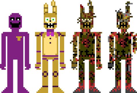 William Afton Sprites By Volnartheunforgiving On Deviantart