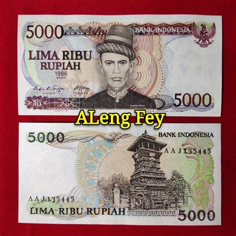 Jual Uang Kuno Rupiah Teuku Umar Lima Ribu Teuku Umar Tahun