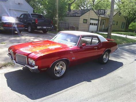 Sell Used 1971 Cutlass Supreme Oldsmobile 2 Door Classic Car Candy Apple Red Muscle Car In