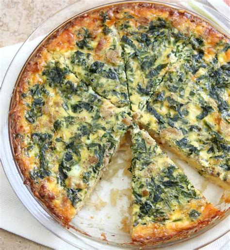 Sausage Quiche With Hash Brown Crust Recipe — Dishmaps