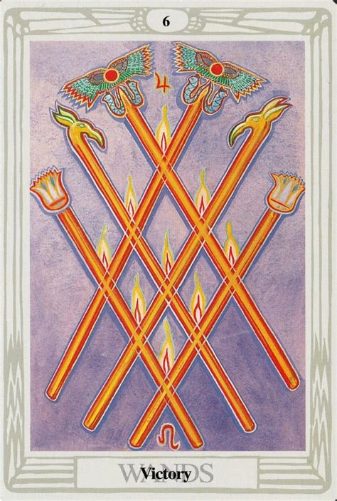 Six Of Wands Thoth Tarot Card