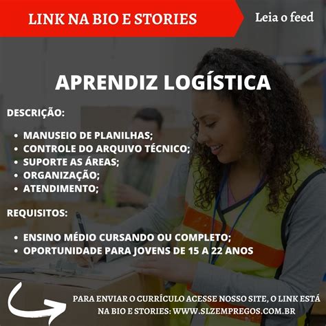 Aprendiz Log Stica Slz Empregos