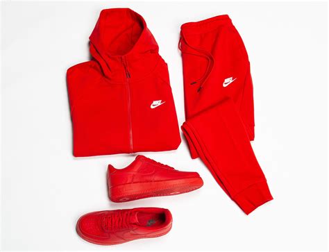 Nike Air Force 1 Triple Red and Clothing | SportFits.com