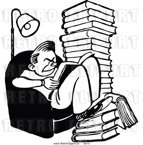 Reading Clipart Black And White | Free download on ClipArtMag